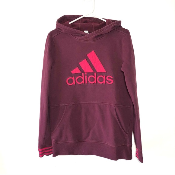 adidas Tops - ⭐️ Adidas Burgundy Plum Wine Women's Hoodie MEDIUM
